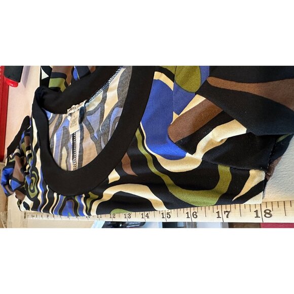 Vintage Harolds Dress Sz S Mid-Century Modern Artsy Groovy Slinky Knit RetroFAB - Picture 7 of 11